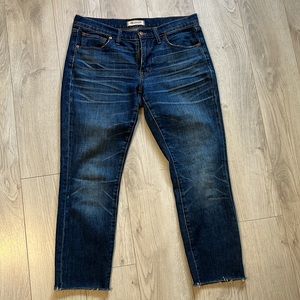 Madewell Slim Boyjean Raw Hem